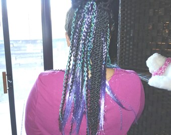 Halloween time for hairstyles or anytime pony nsionstail hair