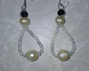 Genuine Swarovski crystals dangle earrings