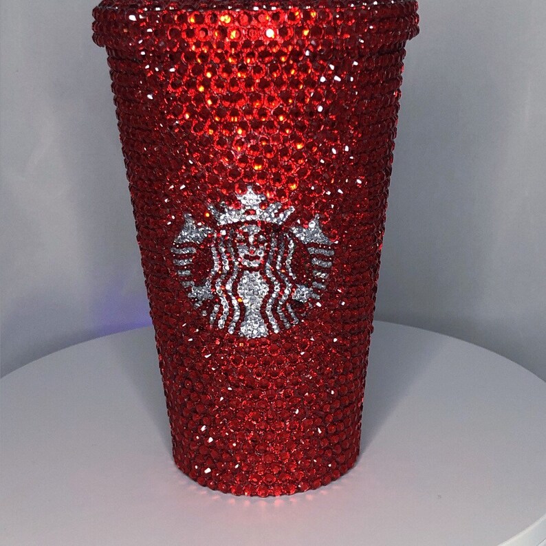 starbucks red glass tumbler
