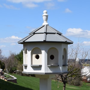 LARGE birdhouse | Poly Gazebo Amish Birdhouse | 8 rooms | Amish Handmade