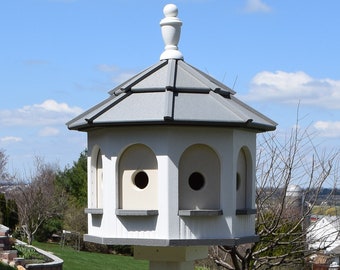LARGE birdhouse | Poly Gazebo Amish Birdhouse | 8 rooms | Amish Handmade