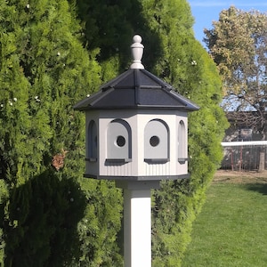 Birdhouse | Large Birdhouse| Poly Gazebo Birdhouse | 8 rooms | Amish Handmade | Made in USA |