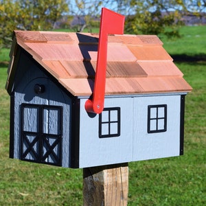 Amish mailbox | Barn Mailbox| Amish Handmade wood mailbox
