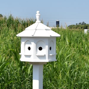 Amish made birdhouse gazebo birdhouse Poly 8 rooms Amish handmade Made in USA Bright colors image 4