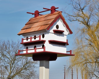 Extra large birdhouse | Martin birdhouse | POST NOT INCLUDED | Multiple colors | Amish handmade | Made in usa