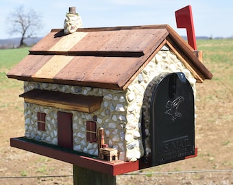 Mailbox | Farmhouse ,mailbox | Stonehouse mailbox | Amish mailbox | Amish handmade | Made in USA