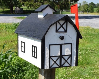 Barn mailbox | Amish mailbox | Amish handmade mailbox| Made in USA |