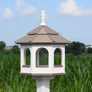 Bird feeder  | LARGE  bird feeder | Gazebo feeder | Poly | octagon | Amish handmade | Made in USA | Multiple colors