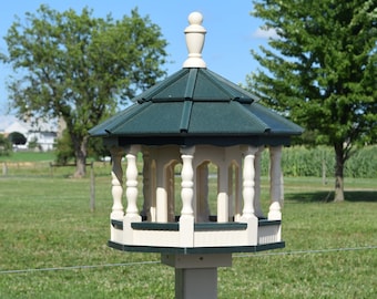 Large Gazebo Poly Bird Feeder  Arched type Amish Handcrafted Handmade 