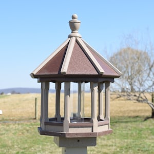 Bird Feeder | Mini Poly Gazebo bird feeder | Amish handmade |  Made in USA | Multiple colors