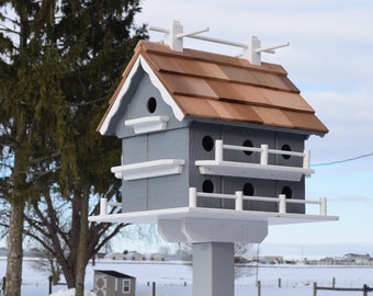 Martin Birdhouse | Amish handmade | Extra large birdhouse | Mounted birdhouse