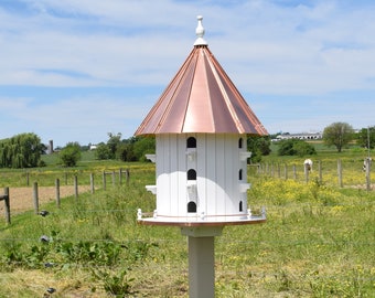 Martin Birdhouse | Extra large Martin birdhouse | Copper roof | Castle birdhouse | Amish handmade