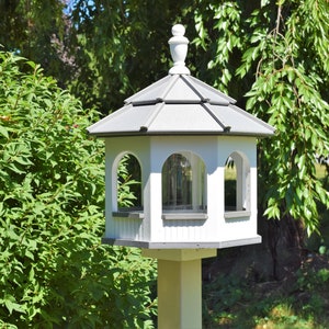 Gazebo bird feeder| Poly Amish bird feeder Octagon | Amish made | Made in USA