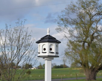 Bird House |Poly Gazebo  birdhouse 8 holes with 4 rooms | Amish Handmade | Made in USA| small