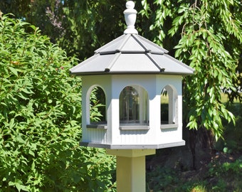 Gazebo bird feeder| Poly Amish bird feeder Octagon | Amish made | Made in USA