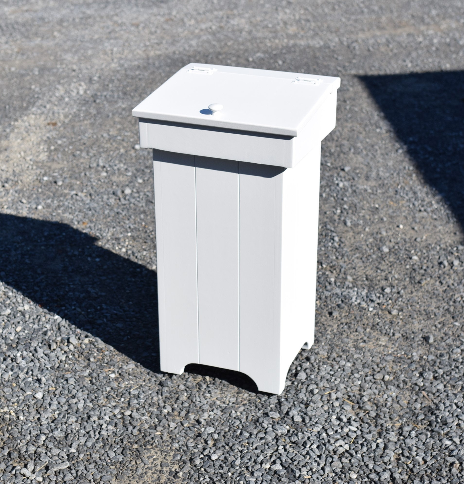 Contenedor de basura de madera bote de basura alto Amish | Etsy