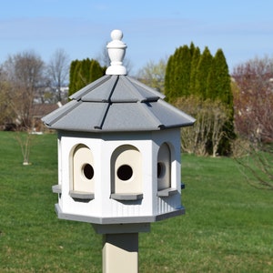 SMALL poly birdhouse | 4 rooms | Low maintenance | Amish handmade | Made in USA | multiple colors