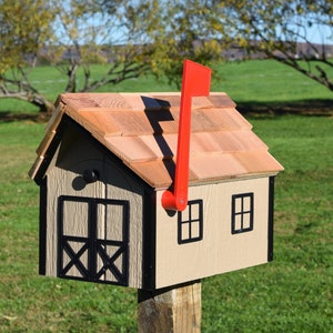 Amish mailbox Barn Mailbox Amish Handmade wood mailbox FREE SHIPPING image 7