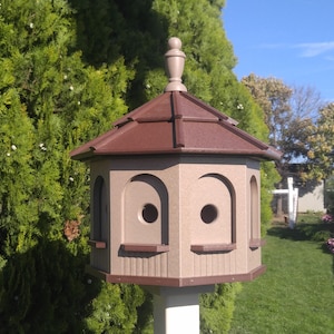 Birdhouse | Large Gazebo Birdhouse | Amish handmade | Poly birdhouse | Made in USA