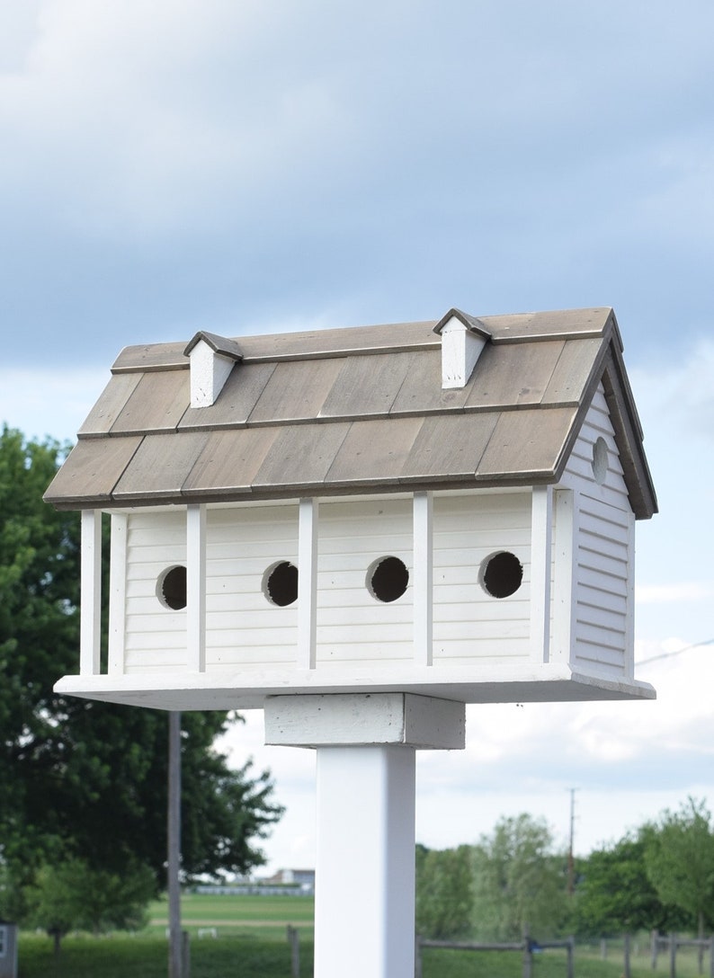 Birdhouse Outdoor Purple Martin Birdhouse Martin Birdhouse Etsy