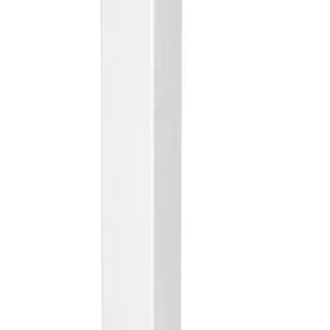 May include: A white, rectangular, vertical post.