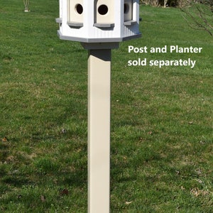 Bird House Poly Gazebo birdhouse 8 holes with 4 rooms Amish Handmade Made in USA small image 10