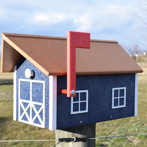 Amish Mailbox | Poly mailbox | Low-maintenance | Amish handmade | Made in USA | Multiple colors