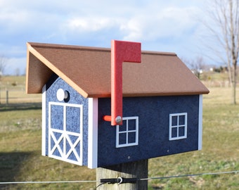 Amish Mailbox | Poly mailbox | Low-maintenance | Amish handmade | Made in USA | Multiple colors