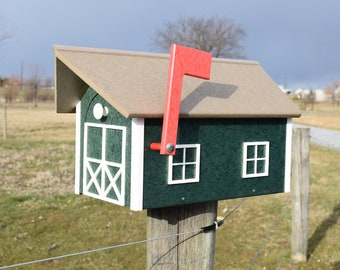 Amish Mailbox | Poly Mailbox | low maintenance mailbox |  Amish handmade | Made in USA