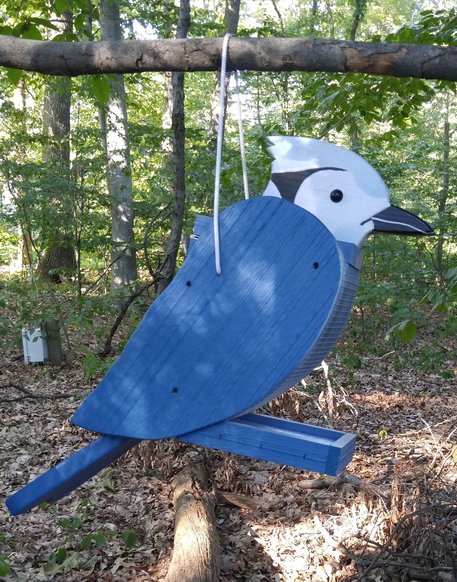 Bird Feeder Blue Jay Bird Feeder Amish Handmade Made in Etsy