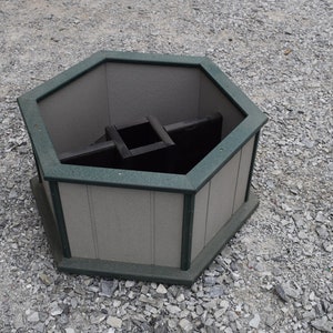 outdoor Planter box Amish birdhouse planter Handmade poly planter recycled plastic box Made in USA image 5