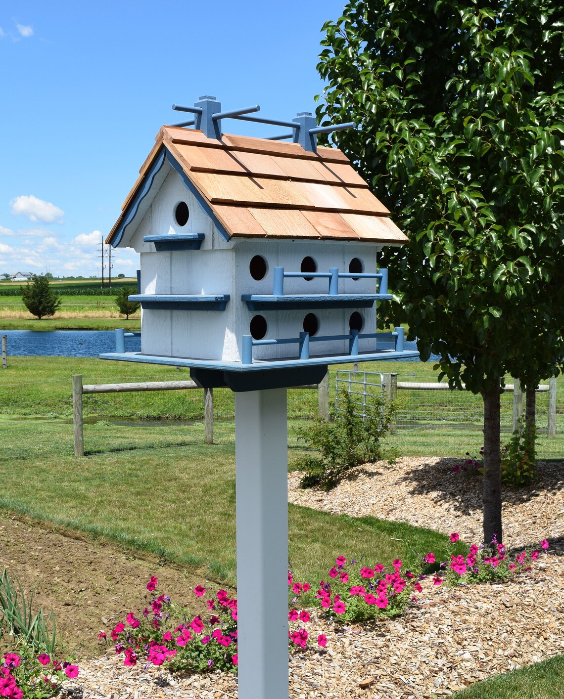 Birdhouse Extra Large Amish handmade 14 rooms Martin Etsy