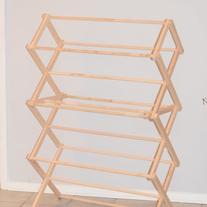 Drying rack | Laundry rack | Clothes drying rack | Amish clothes rack | Amish handmade | Unfinished Maple wood 36" MODEL