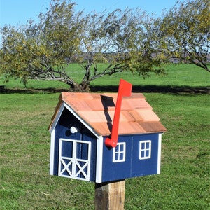 Amish mailbox Barn Mailbox Amish Handmade wood mailbox FREE SHIPPING image 6