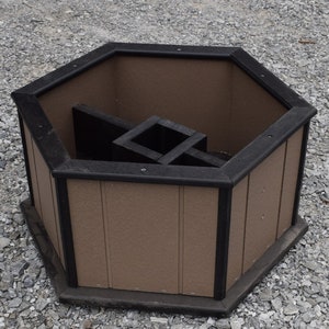 Planter box outdoor | Amish planter  Handmade | poly | recycled plastic | Made in USA