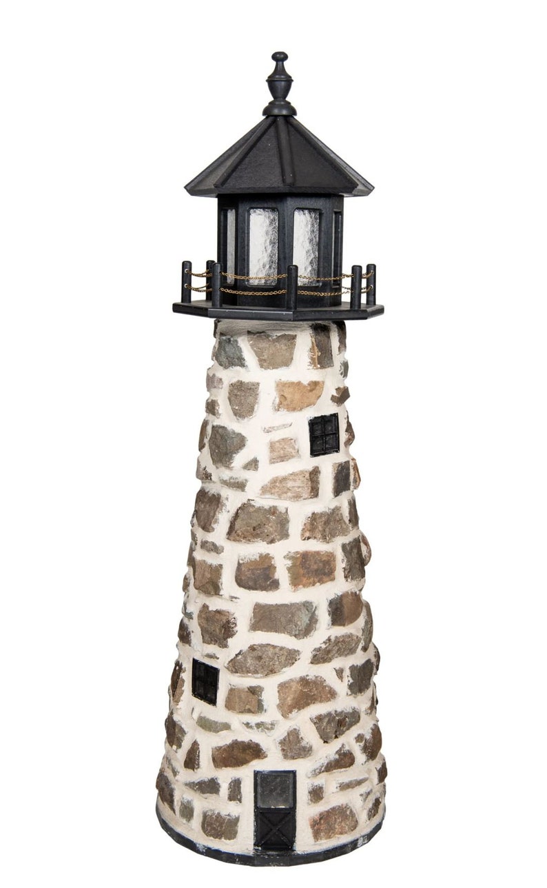 AmishHomeOutdoor Stone Lighthouse - Thumbnail 3
