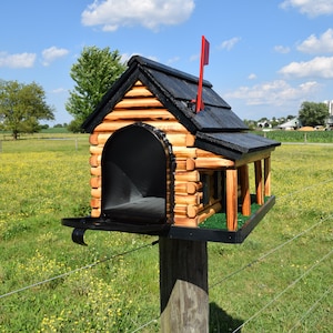 Log cabin mailbox | Amish handmade mailbox | Made in USA |
