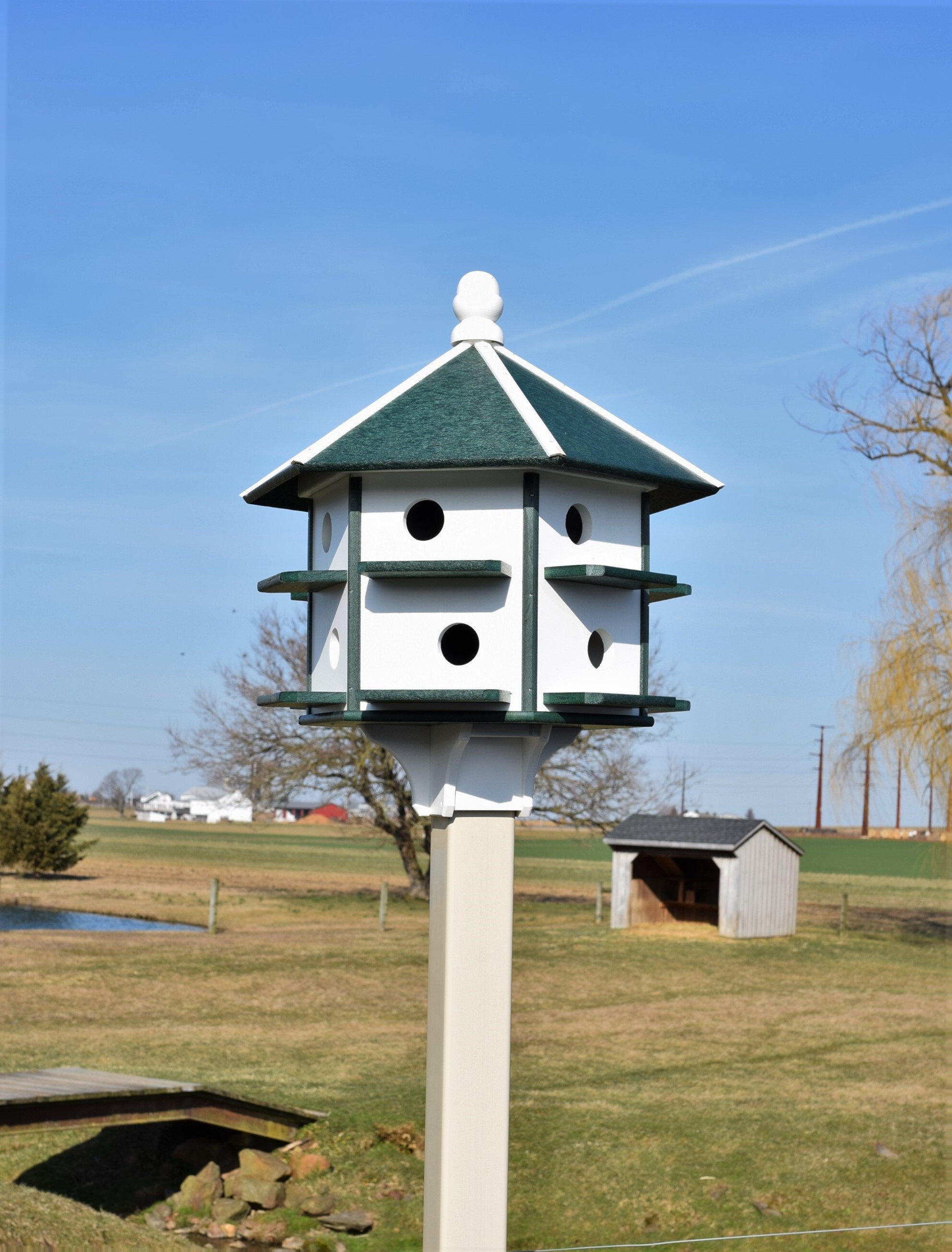 Large Purple Martin Bird House Extra Large Birdhouse Amish Etsy