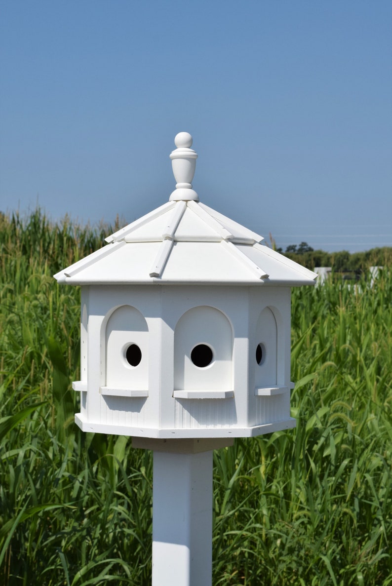 Amish made birdhouse gazebo birdhouse Poly 8 rooms Amish handmade Made in USA Bright colors image 7