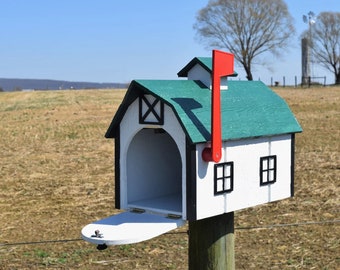 Barn Mailbox | Amish Mailbox | Amish Handmade | Made in USA |