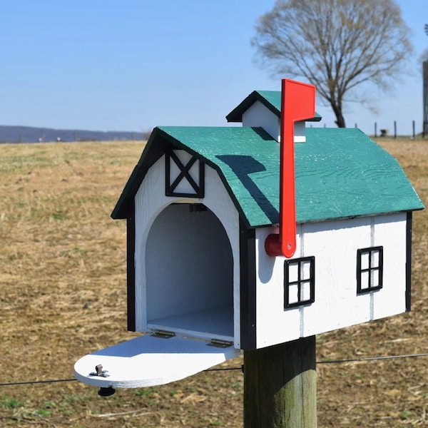 Barn Mailbox | Amish Mailbox | Amish Handmade | Made in USA |