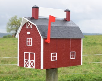 Extra large Barn Mailbox | Amish Mailbox | Amish Handmade | Made in USA | Extra large