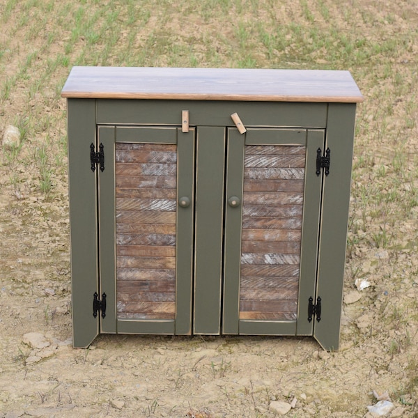 Primitive cabinet | Hall Cabinet | Farmhouse cabinet | Hall cabinet | Rustic cabinet |Amish handmade | Made in USA