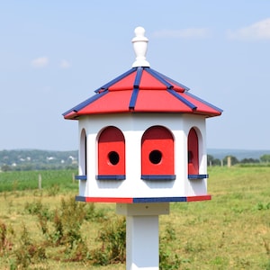 Birdhouse | Large Birdhouse | Amish handmade Birdhouse | Poly | Gazebo