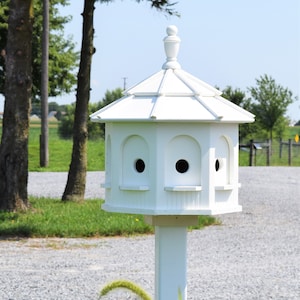 Amish made birdhouse gazebo birdhouse Poly 8 rooms Amish handmade Made in USA Bright colors Bild 6