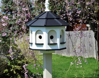 Birdhouse | Bird house | large birdhouse | Amish made birdhouse | Gazebo Birdhouse | 8 rooms | Poly birdhouse | Handmade | Made in USA