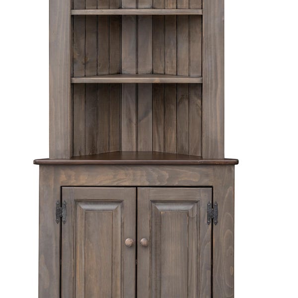 CORNER CUPBOARD l |Amish handcrafted cabinet furniture | primitive cabinet| 208A|