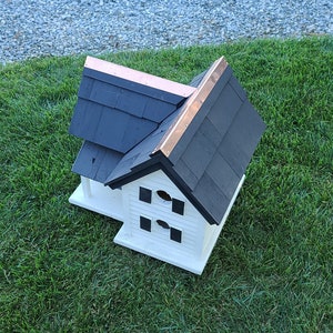 Martin birdhouse | Reclaimed Wood | Amish Handmade | Made in USA | Cottage Bird House WITH COPPER on the roof