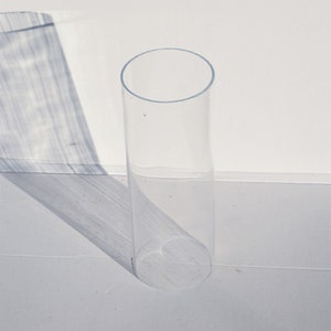 Acrylic tube Replacement Plastic tube for Large and Small Poly Gazebo Bird Feeder| The wall is 1/8&quot; thick wall