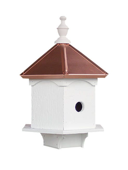 Details about   BirdHouse Double Bluebird Amish-made with Copper Roof 